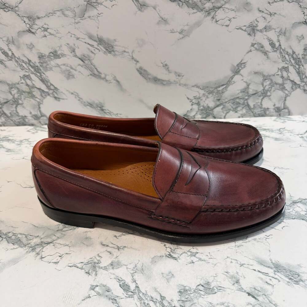 Allen Edmonds 12D Cavanaugh Oxford Dress Shoe Penny Loafer Oxblood Red Leather